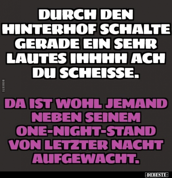 Sehr, Nacht, Aufgewacht