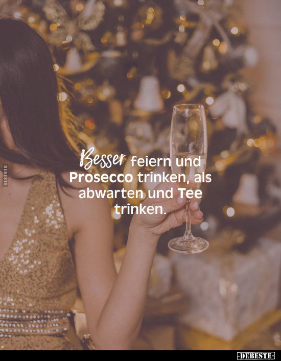 Feiern, Prosecco, Trinken, Tee Trinken