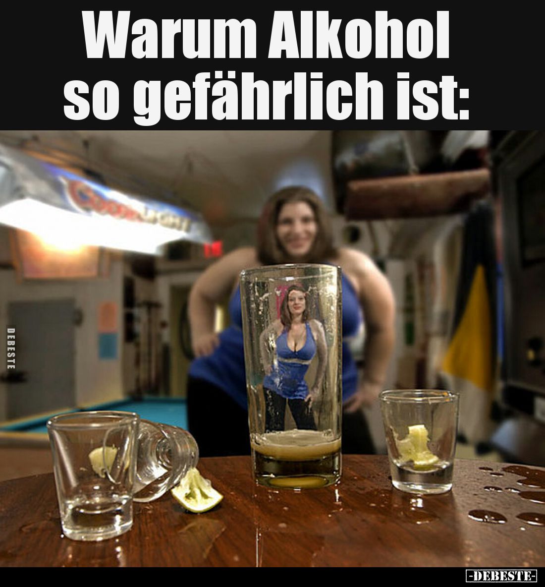 Warum Alkohol
so gefährlich ist.