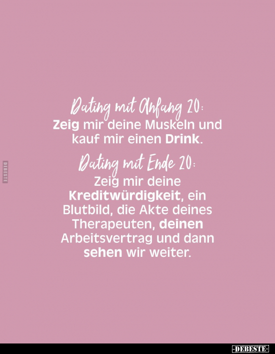 Dating mit Anfang 20:.. - Lustige Bilder | DEBESTE.de