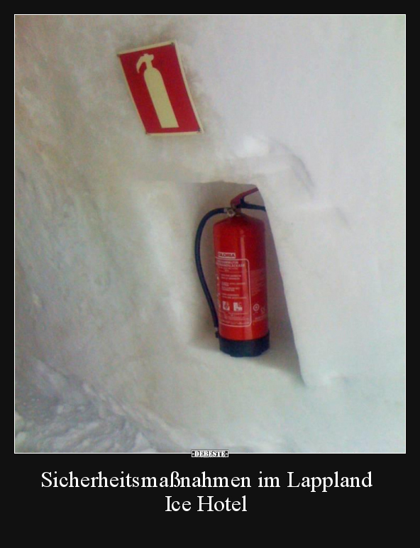 Sicherheitsmaßnahmen im Lappland Ice Hotel.. - Lustige Bilder | DEBESTE.de