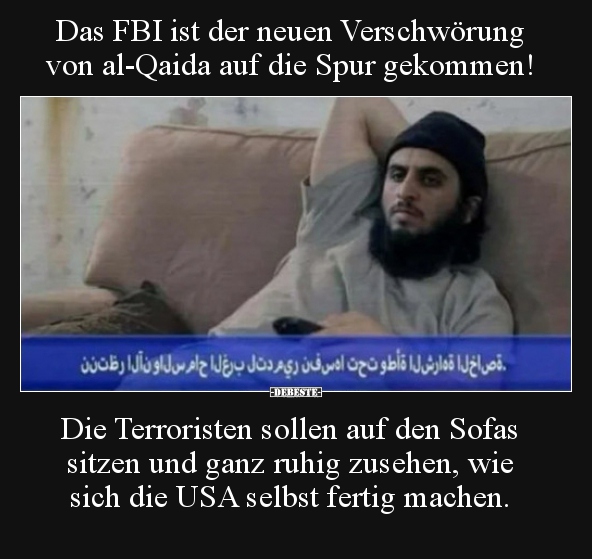 Das FBI ist der neuen Verschwörung von al-Qaida auf die.. - Lustige Bilder | DEBESTE.de