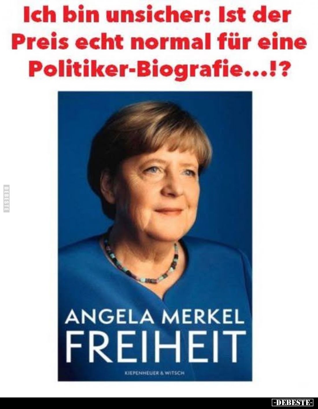 Ich bin unsicher: Ist der Preis echt normal für eine Politiker-Biografie...!?