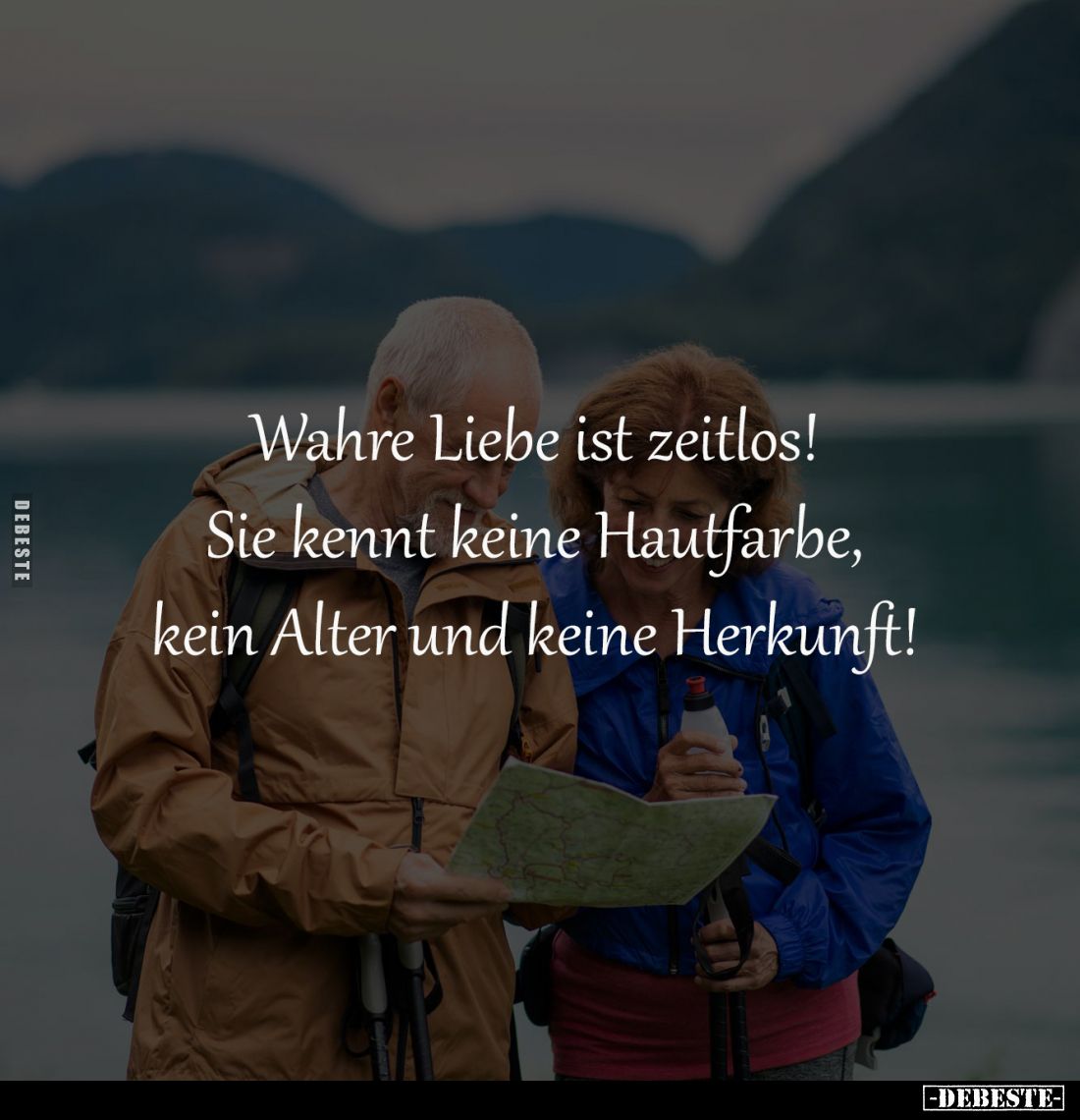 Wahre Liebe ist zeitlos!
Sie kennt keine Hautfarbe,
kein Alter und keine Herkunft!