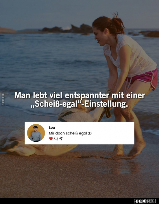 Man lebt viel entspannter mit einer.. - Lustige Bilder | DEBESTE.de