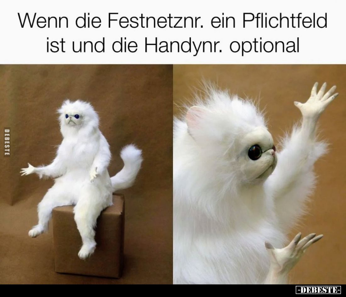 Wenn die Festnetznr. ein Pflichtfeld ist und die Handynr. optional.