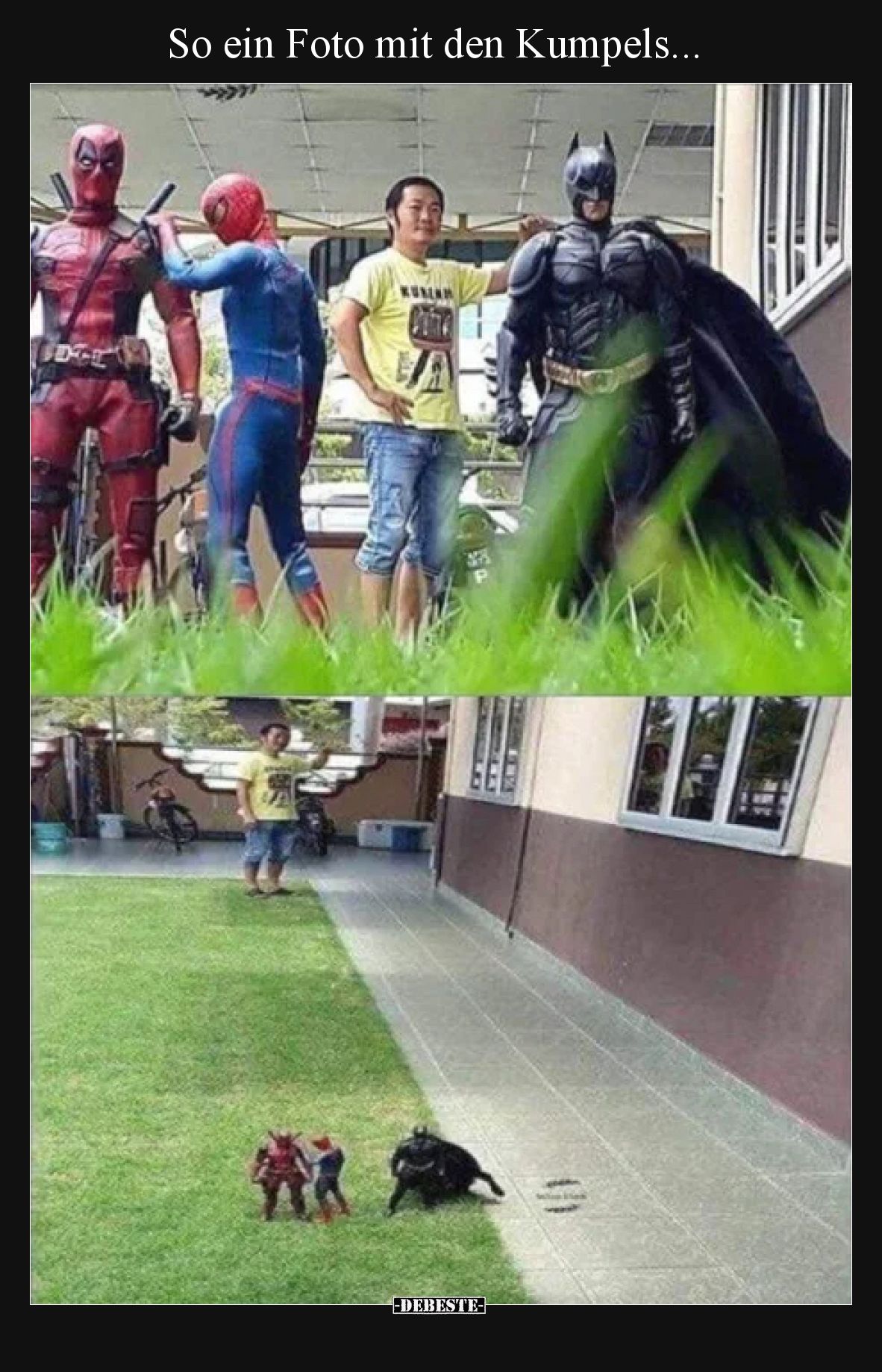 So ein Foto mit den Kumpels