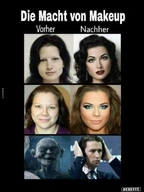 Die Macht von Makeup.. - Lustige Bilder | DEBESTE.de