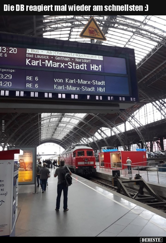 Die DB reagiert mal wieder am schnellsten :)