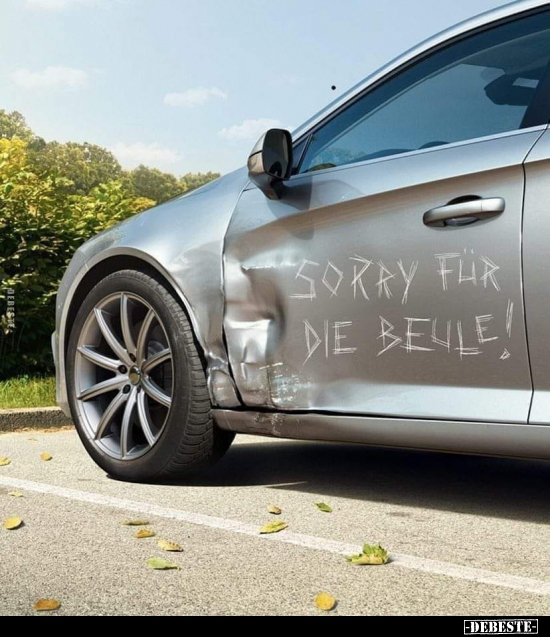 Sorry für die Beule! - Lustige Bilder | DEBESTE.de