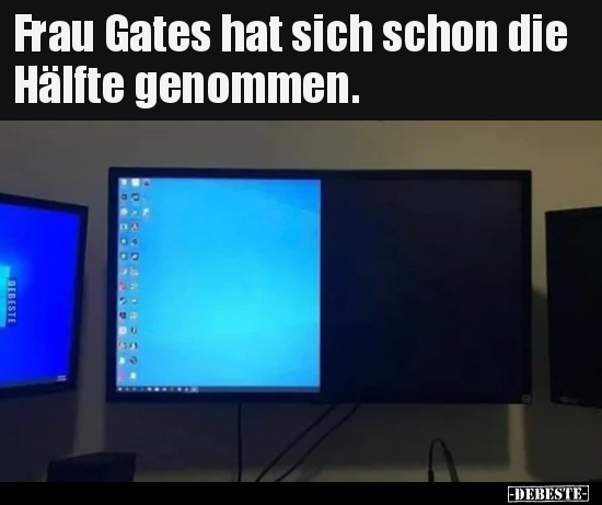 Frau Gates hat sich schon die Hälfte genommen... - Lustige Bilder | DEBESTE.de