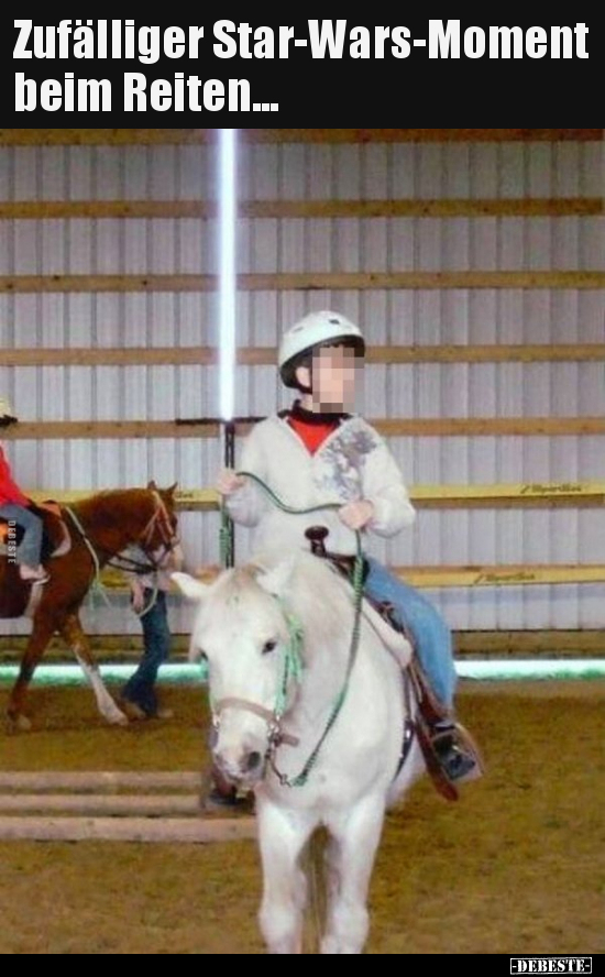 Zufälliger Star-Wars-Moment beim Reiten...