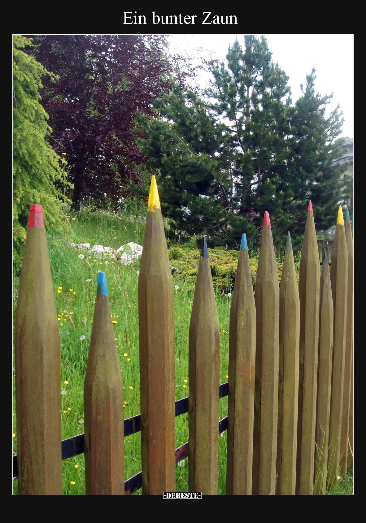 Ein bunter Zaun