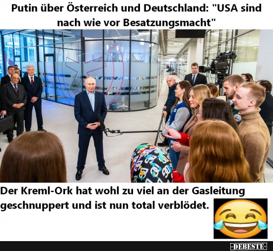 Putins ist schwerkrank und leitet unter Realitätsverlust - Lustige Bilder | DEBESTE.de