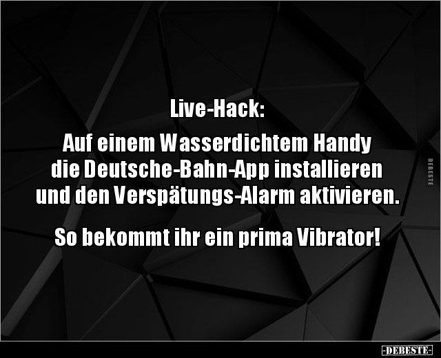 Live-Hack: Auf einem Wasserdichtem Handy die.. - Lustige Bilder | DEBESTE.de