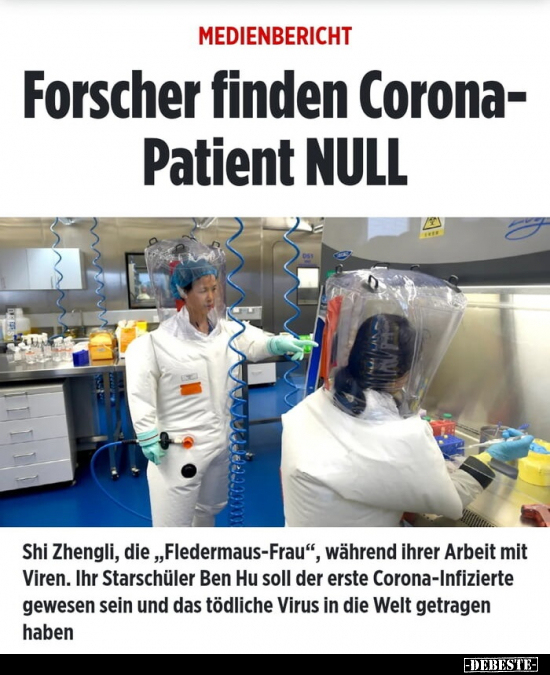 Forscher finden Corona- Patient NULL.. - Lustige Bilder | DEBESTE.de