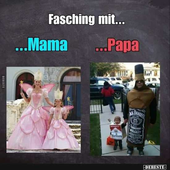 Fasching mit... Mama / Papa. - Lustige Bilder | DEBESTE.de