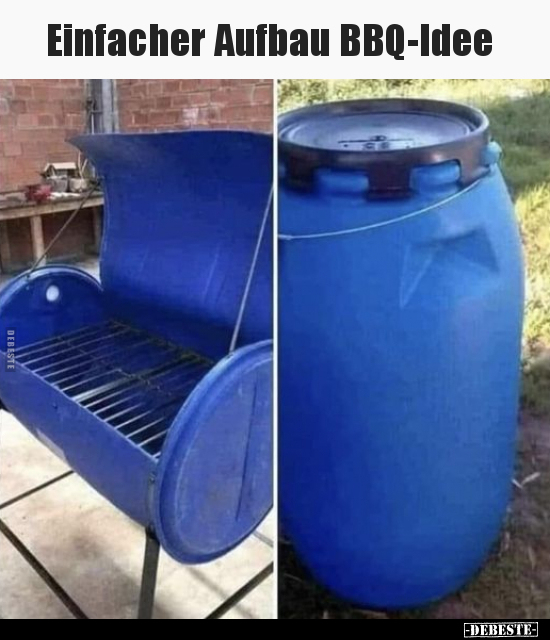 Einfacher Aufbau BBQ-Idee.. - Lustige Bilder | DEBESTE.de