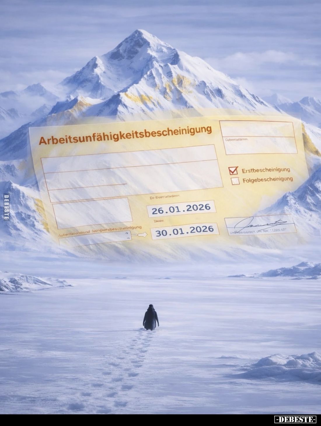 Arbeitsunfähigkeitsbescheinigung