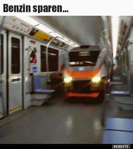 Benzin sparen...