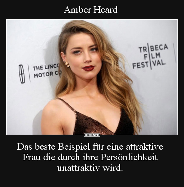 Amber Heard - Das beste Beispiel für eine attraktive Frau die.. - Lustige Bilder | DEBESTE.de
