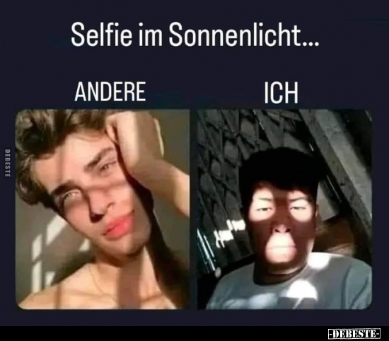 Selfie im Sonnenlicht.. - Lustige Bilder | DEBESTE.de