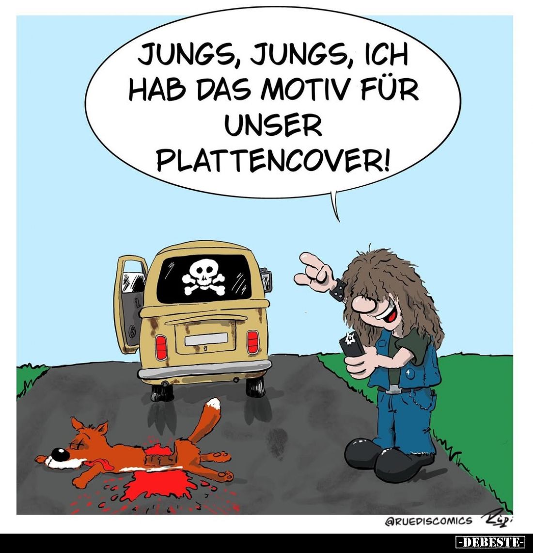 Jungs, Jungs, ich hab das Motiv für unser Plattencover!