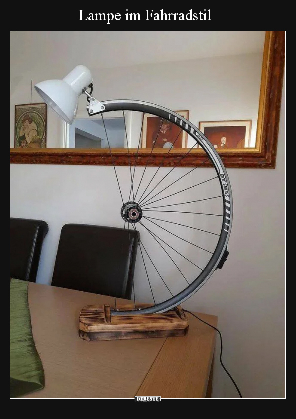 Lampe im Fahrradstil.. - Lustige Bilder | DEBESTE.de