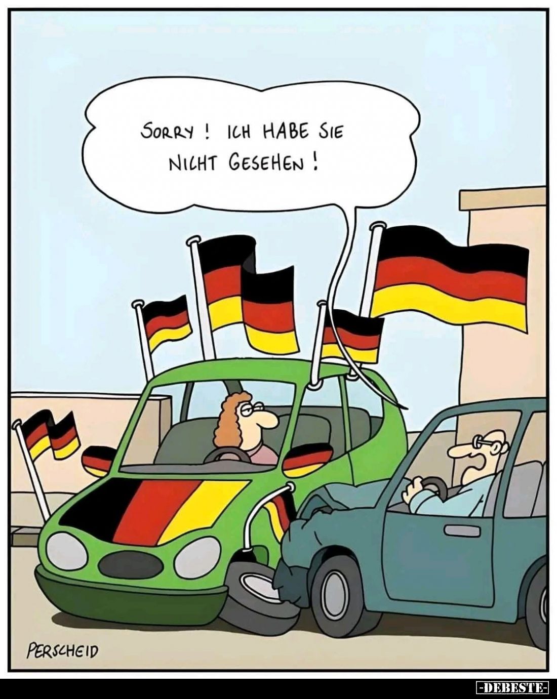 Sorry! Ich habe sie nicht gesehen!