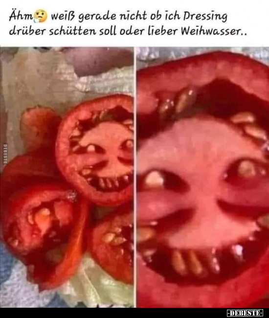 Ähm... weiß gerade nicht ob ich Dressing drüber schütten..