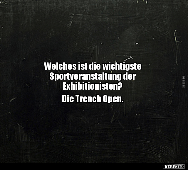 Welches ist die wichtigste Sportveranstaltung der.. - Lustige Bilder | DEBESTE.de