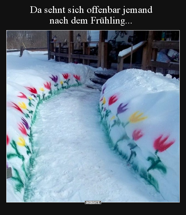 Da sehnt sich offenbar jemand nach dem Frühling... - Lustige Bilder | DEBESTE.de