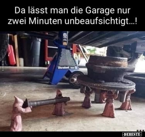 Da lässt man die Garage nur zwei Minuten.. - Lustige Bilder | DEBESTE.de