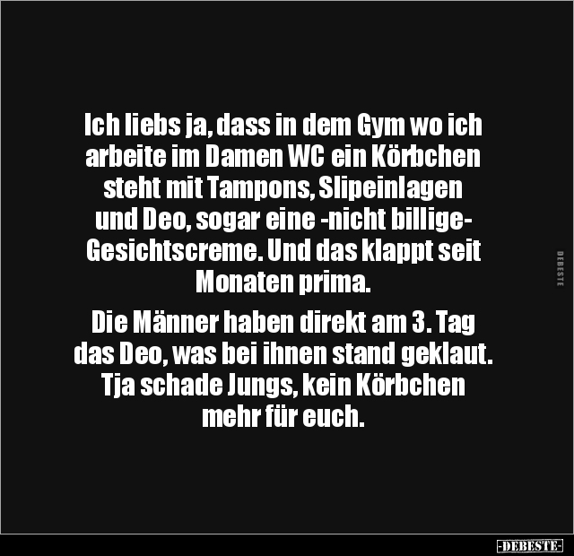 Ich liebs ja, dass in dem Gym wo ich arbeite.. - Lustige Bilder | DEBESTE.de