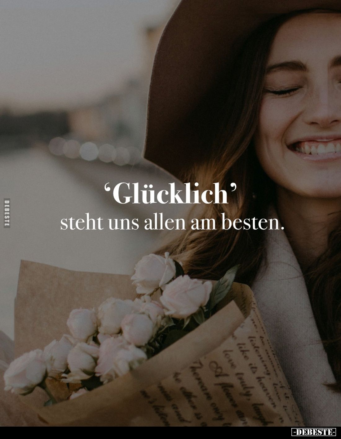 "Glücklich" steht uns allen am besten.