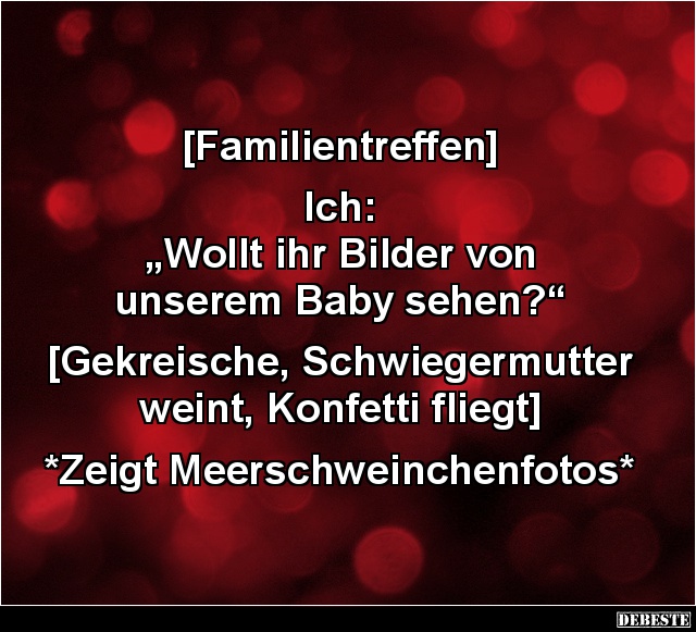[Familientreffen]  Ich:  Wollt ihr Bilder von...? - Lustige Bilder | DEBESTE.de