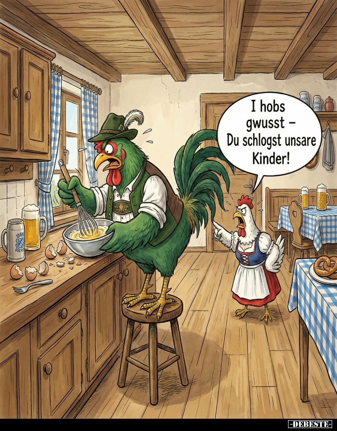 I hobs gwusst - Du schlogst unsare Kinder!