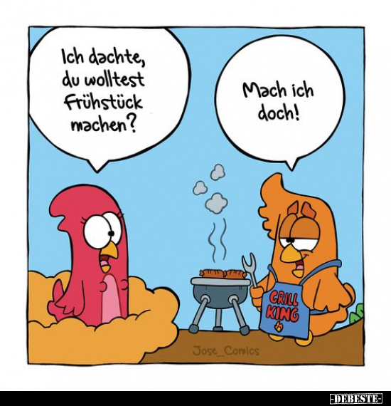 Ich dachte, du wolltest Frühstück machen?.. - Lustige Bilder | DEBESTE.de