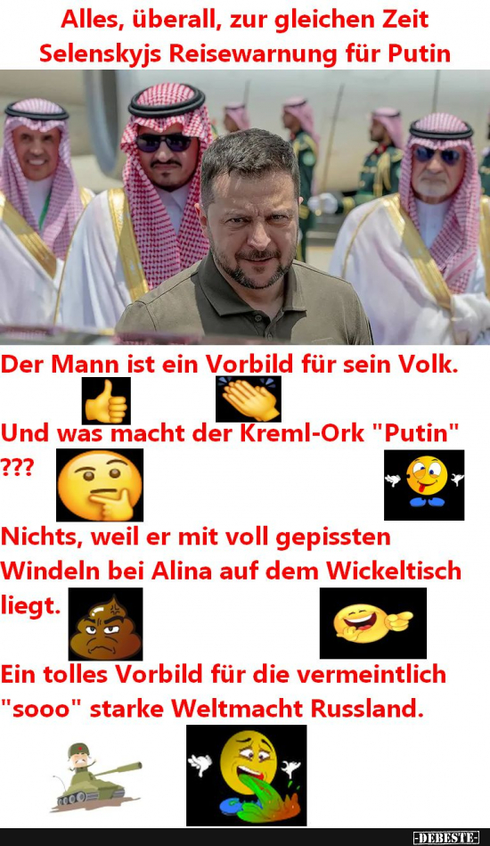 Putin der große Windelpisser Russlands - Lustige Bilder | DEBESTE.de