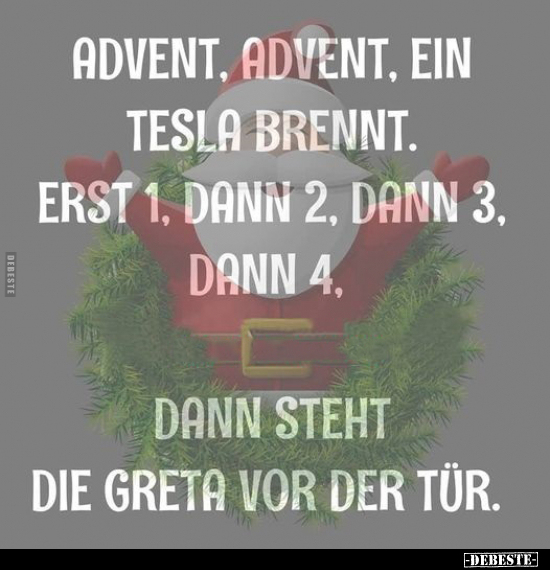 Advent, Advent, ein Tesla brennt.. - Lustige Bilder | DEBESTE.de