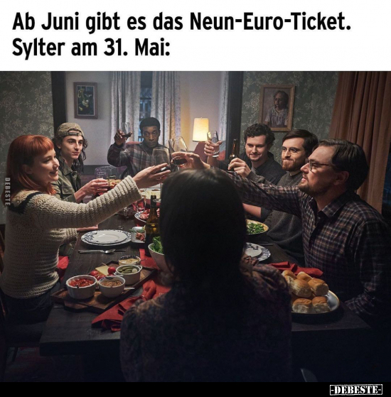 Ab Juni gibt es das Neun-Euro-Ticket. Sylter am 31... - Lustige Bilder | DEBESTE.de