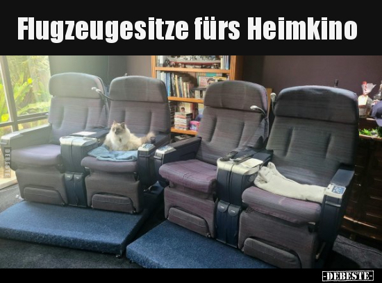Flugzeugesitze fürs Heimkino.. - Lustige Bilder | DEBESTE.de