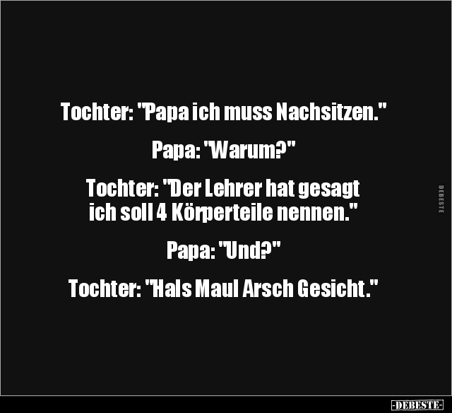 Tochter, Papa, Lehrer