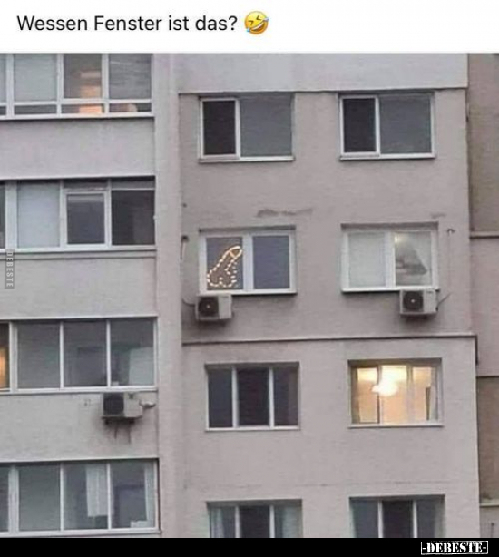 Wessen Fenster ist das?..