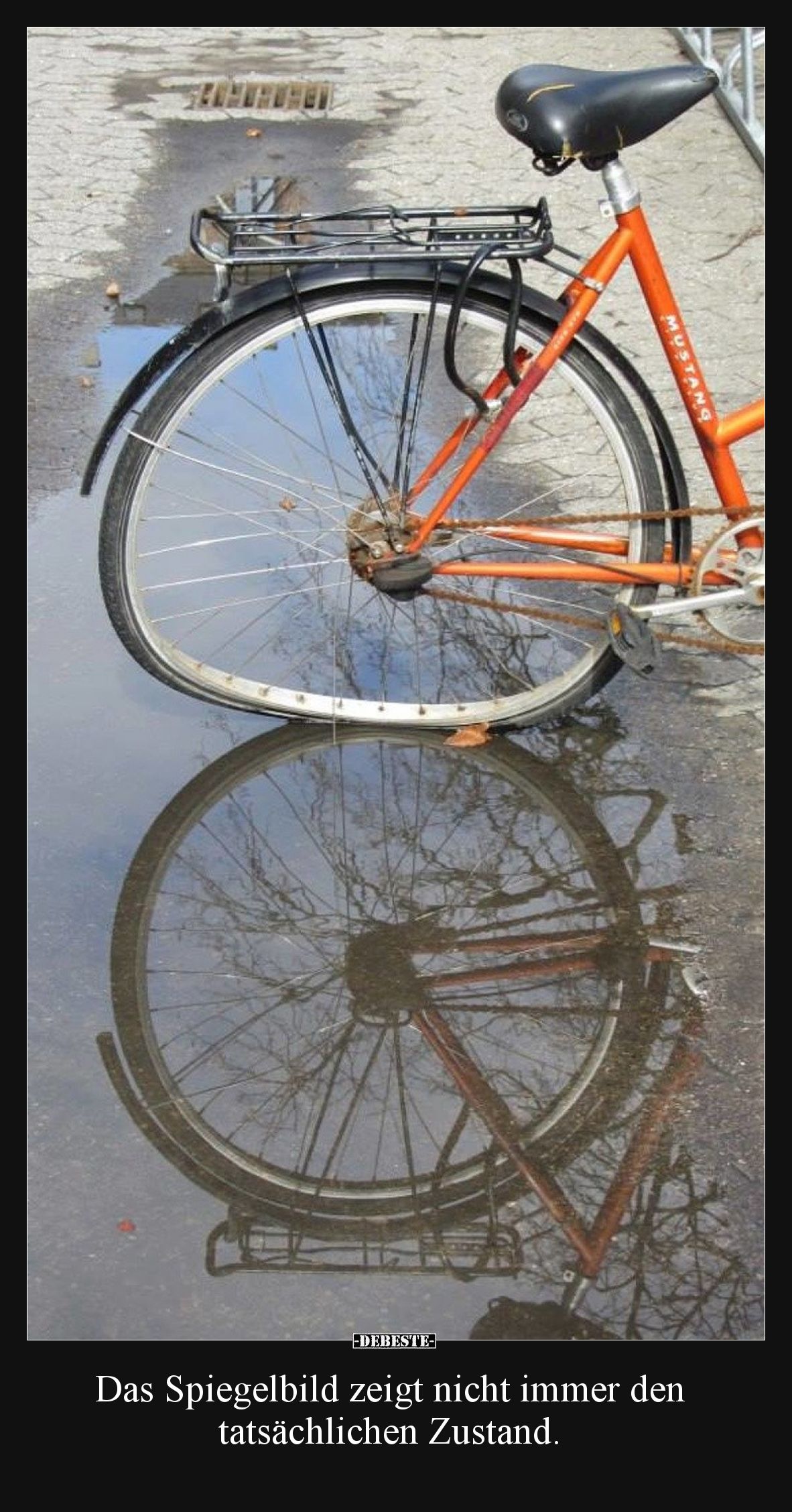 Das Spiegelbild zeigt nicht immer den tatsächlichen Zustand.