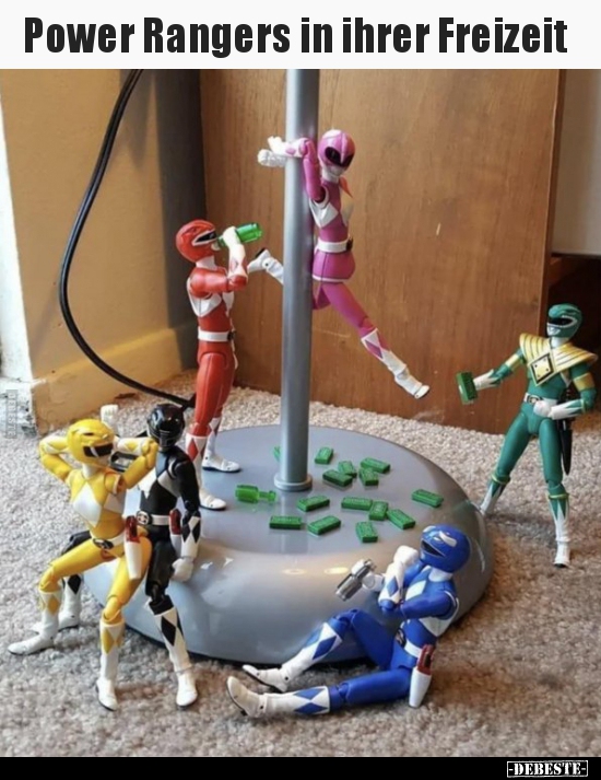 Power Rangers in ihrer Freizeit..