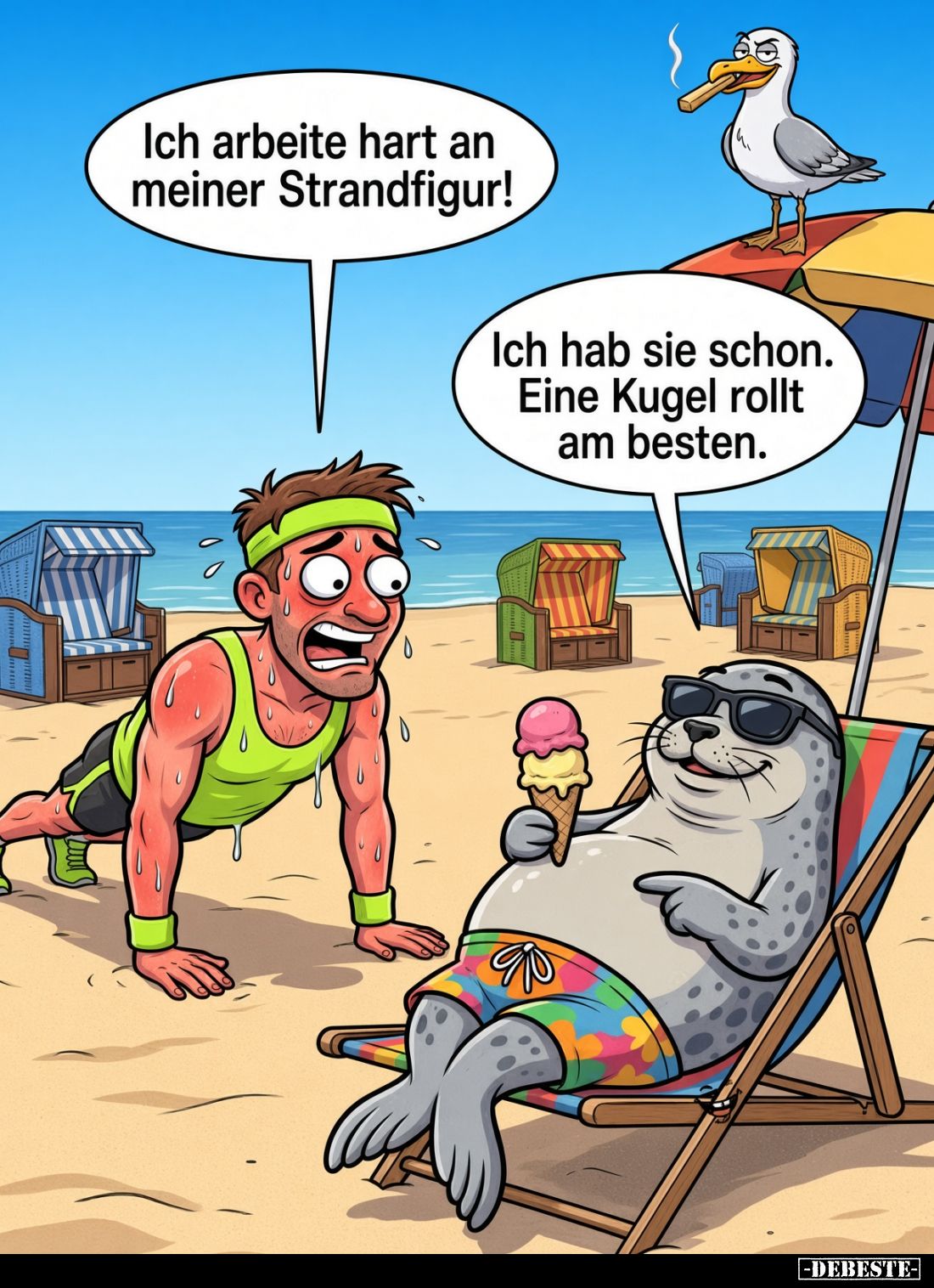 Ich arbeite hart an meiner Strandfigur!
-
Ich hab sie schon. Eine Kugel rollt am besten.