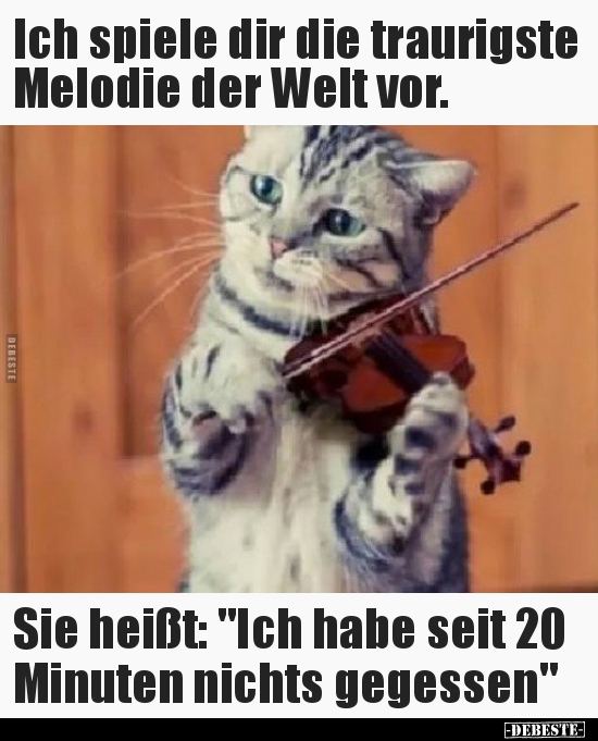 Ich spiele dir die traurigste Melodie der Welt vor...