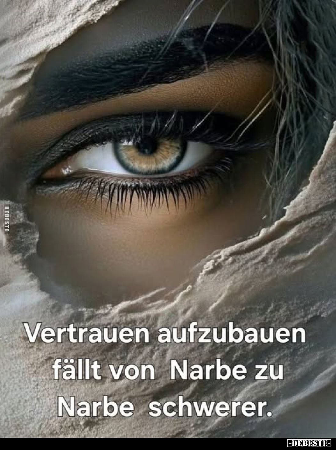 Vertrauen aufzubauen fällt von Narbe zu Narbe schwerer.