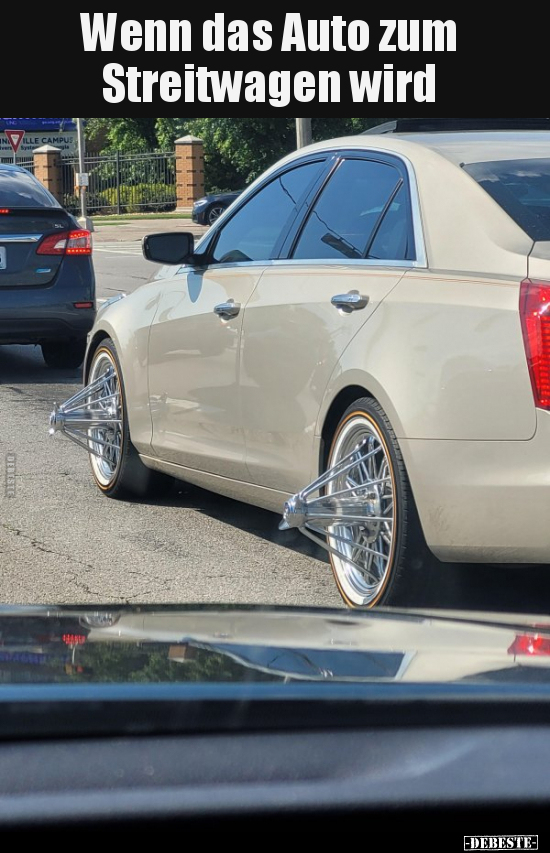 Wenn das Auto zum Streitwagen wird.. - Lustige Bilder | DEBESTE.de